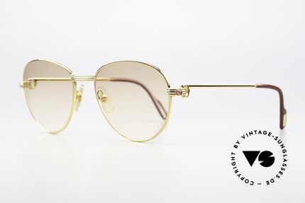 Cartier S Rubis 0,34 ct - M Echte Rubinen Brille 1988, echte Rubine am Bügeldekor (insgesamt 0,34 ct), Passend für Damen