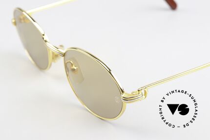 Cartier Saint Honore - M Luxus Sonnenbrille Von 1998, 22kt vergoldet & orig. Sonnengläser mit Cartier-Logo, Passend für Herren und Damen