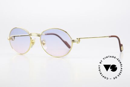 Cartier Saint Honore - M Sonnengläser Baby-Blau Pink, 'Staint Honore' eine der ältesten Straßen von Paris, Passend für Herren und Damen