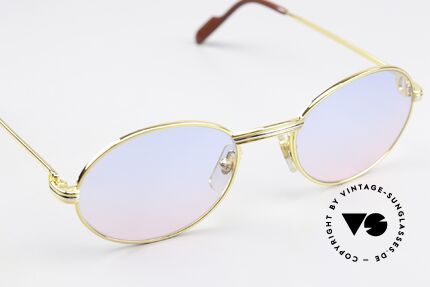Cartier Saint Honore - M Sonnengläser Baby-Blau Pink, ungetragen mit OVP (eine Rarität in diesem Zustand), Passend für Herren und Damen