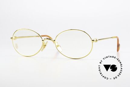 Cartier Saturne - M Vintage Brille Vergoldet 22kt Details