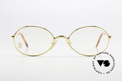 Cartier Saturne - M Vintage Brille Vergoldet 22kt, Modell aus der feinen 'Thin Rim' Collection von Cartier, Passend für Herren und Damen