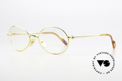 Cartier Saturne - M Vintage Brille Vergoldet 22kt, Saturn = römische Gottheit & Planet d. Sonnensystems, Passend für Herren und Damen