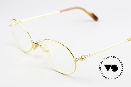 Cartier Saturne - M Vintage Brille Vergoldet 22kt, leichter Rahmen (angenehm zu tragen); M Größe 51°19, Passend für Herren und Damen