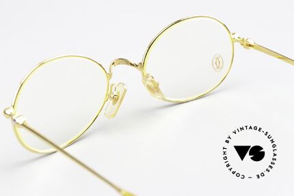Cartier Saturne - M Vintage Brille Vergoldet 22kt, die Glashöhe ist 36mm = und somit auch gleitsichtfähig, Passend für Herren und Damen