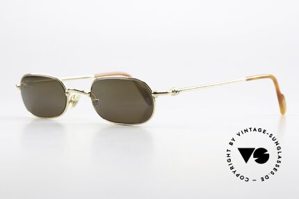 Cartier Orfy - S 90er Original Logo Gläser, leichter flexibler Rahmen für höchsten Tragekomfort, Passend für Herren und Damen
