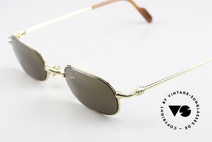 Cartier Orfy - S 90er Original Logo Gläser, 22kt vergoldete Metall-Fassung in Größe 48-21, 135, Passend für Herren und Damen