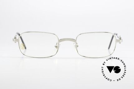 Cartier Dreamer - S 90er Fassung Platin Gebürstet, edles & sehr markantes Design in S Gr. 48°21, 135, Passend für Herren und Damen