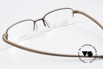 Tag Heuer 3203 Reflex Titaniumbrille Halb Randlos, ungetragene Titanium-Fassung, mit original Etui, Passend für Herren