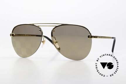 Louis Vuitton Clockwise Schachbrettmuster Gläser Details