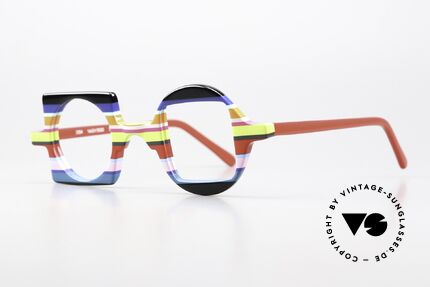 Wissing 2854 Anti Mainstream Kunstbrille, mehrschichtiger Azetat-Rahmen, made in Germany, Passend für Herren und Damen