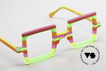Wissing 3273 Verrückte Brille Bunt Eckig, charakteristisch, unverwechselbar, unique, Wissing, Passend für Herren und Damen