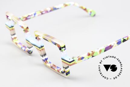 Wissing 3130 Verrückte Brille Eckig Bunt, Wissing Einzelstück = gemacht für Individualisten, Passend für Herren und Damen