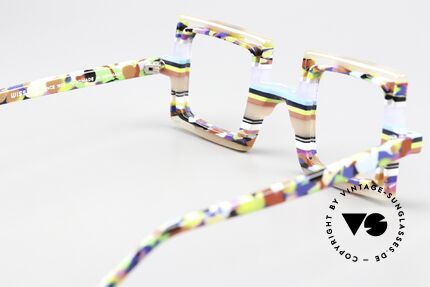 Wissing 3130 Verrückte Brille Eckig Bunt, charakteristisch, unverwechselbar, unique, Wissing, Passend für Herren und Damen