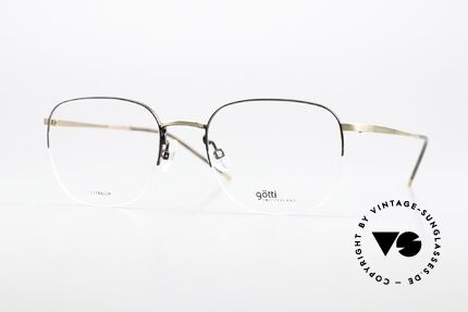 Götti Averi Halb Randlose Titanbrille Details