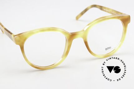 Götti Eldon Damenbrille Panto Style, ungetragenes Designerstück von 2019, mit Hartetui, Passend für Damen