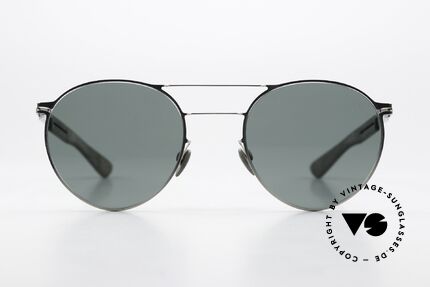 Mykita Mylon Elder Designersonnenbrille Panto, Größe 52-22, Color Code 245 (silber-chrome), Passend für Herren und Damen