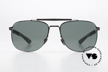 Mykita Mylon Elon Designersonnenbrille Eckig, Größe 58-18, Color Code 245 (silber-chrome), Passend für Herren