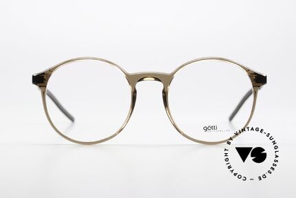 Götti Samsa Zeitlose Pantobrille Unisex, Vollrand Brille mit Metallbügeln in Spitzenqualität, Passend für Herren und Damen
