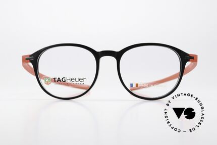 Tag Heuer 3953 Reflex Leichte Front Elastomer Bügel, eine extrem sportliche Panto-Brille für Herren, Passend für Herren