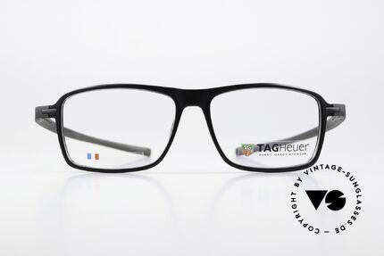 Tag Heuer 3952 Reflex Leichte Front Gummi Bügel, sehr sportliche Herrenbrille; leichte Brillenfront, Passend für Herren