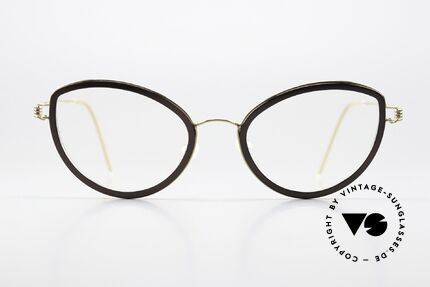 Lindberg Katrine Air Titan Rim Damenbrille Cateye Style, Modell Katrine, Größe 50-19, Bügellänge 145, col. PGT, Passend für Damen