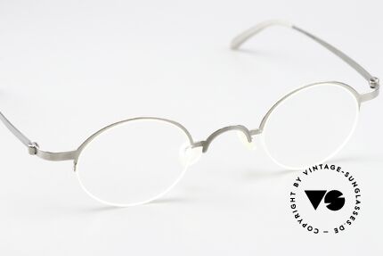 Lindberg 7005 Strip Titanium Runde Titanium Brille Unisex, ungetragenes Designerstück + orig. Lindberg Magnet-Etui, Passend für Herren und Damen