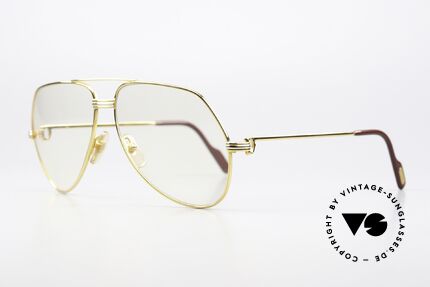 Cartier Vendome LC - L Automatik Gläser Verdunkeln, 22kt vergoldet mit LC-Dekor in LARGE Gr. 62-14, 140, Passend für Herren