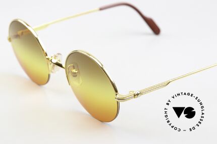Cartier Mayfair - S Gläser Mit Dreifach Verlauf, semi-rimless, flexibler 22kt vergoldeter Rahmen, Passend für Herren und Damen