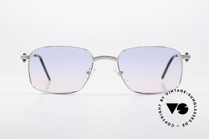 Cartier Temper 90er Brille Platin Gebürstet, edles & zeitloses Design; medium Größe 54°20, 135, Passend für Herren
