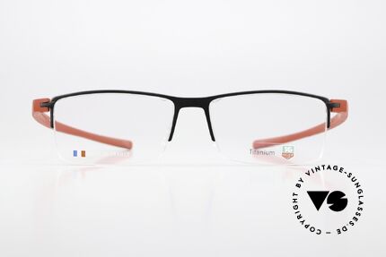 Tag Heuer 3921 Reflex Halbrand Titanium Brille, eine extrem sportliche Halbrand-Titanium-Brille, Passend für Herren