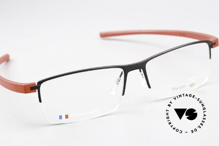 Tag Heuer 3921 Reflex Halbrand Titanium Brille, ungetragene vintage Rarität (made in FRANCE), Passend für Herren