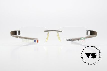 Tag Heuer 7109 Fold Rimless Collection 2004, eine extrem sportliche Randlosbrille für Herren, Passend für Herren