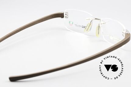 Tag Heuer 7109 Fold Rimless Collection 2004, ungetragen; platin-gebürstet, made in FRANCE, Passend für Herren