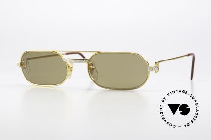 Cartier MUST Santos - M Elton John 80er Sonnenbrille, MUST: das erste Modell der Lunettes Collection '83, Passend für Herren