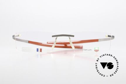 Tag Heuer 0302 Reflex Reflex Metallic Temples, eine extrem sportliche Randlosbrille für Herren, Passend für Herren