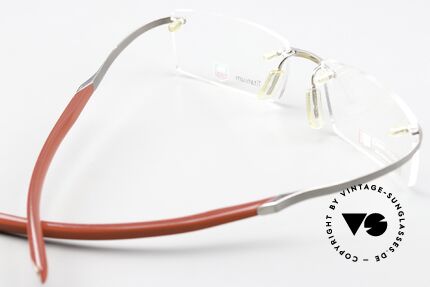 Tag Heuer 0302 Reflex Reflex Metallic Temples, ungetragen, Titanium / rot, MADE IN FRANCE!, Passend für Herren