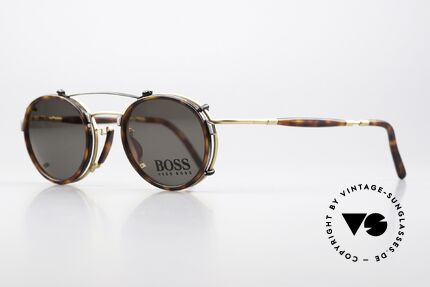 BOSS 4707 Sonnenclip Panto Brille 90er, aus damaliger Kooperation zwischen BOSS & Carrera, Passend für Herren