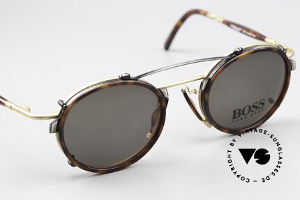 BOSS 4707 Sonnenclip Panto Brille 90er, unbenutzt (wie alle unsere Brillen mit "Vorhänger"), Passend für Herren