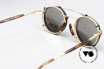 BOSS 4707 Sonnenclip Panto Brille 90er, ein 30 Jahre altes Unikat; Größe 48-21, 135mm Bügel, Passend für Herren