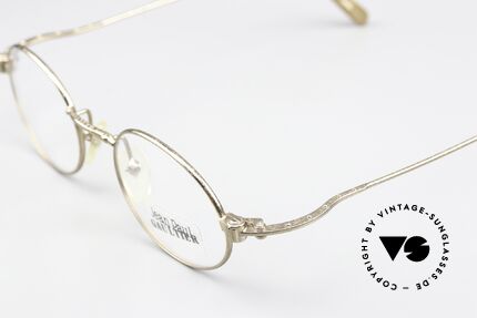 Jean Paul Gaultier 55-6105 Vintage Fassung Antik Gold, ungetragen; wie all unsere alten JPG Brillenfassungen, Passend für Herren und Damen