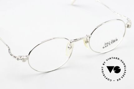 Jean Paul Gaultier 55-6105 Ovale 90er Japan Brille, Rahmen kann beliebig verglast werden (optisch/Sonne), Passend für Herren und Damen