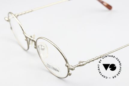 Jean Paul Gaultier 55-4171 90er Designerbrille Antik Gold, absolute Spitzenqualität (made in Japan by MURAI), Passend für Herren und Damen