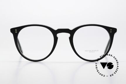 Oliver Peoples O'Malley Mattschwarze Brille Von 2017, eine der berühmtesten Kreationen der O.P. Geschichte, Passend für Herren und Damen