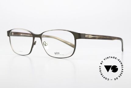Götti Odin Titan Brille Made In Japan, kombiniert techn. Präzision & ästhetische Raffinesse, Passend für Herren und Damen