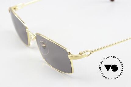 Cartier River Goldene Luxus Brille Eckig, orig. Katalog-Bezeichnung: Cartier RIVER T8100657, Passend für Herren