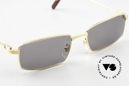 Cartier River Goldene Luxus Brille Eckig, 2nd hand Modell in einem tollen Zustand + neue OVP, Passend für Herren