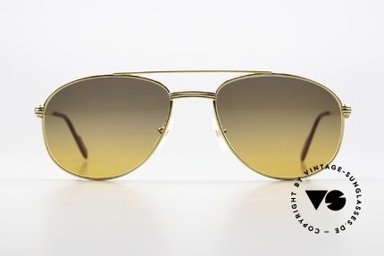 Cartier Driver - M Neue Sunset Sonnengläser, dezente Pilotenform in Top-Qualität; Medium Gr. 57°18, Passend für Herren