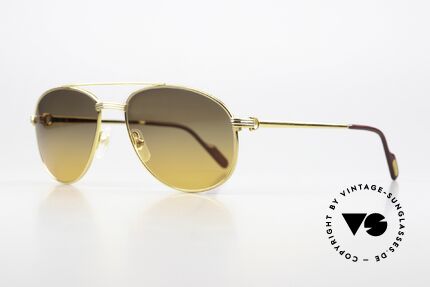 Cartier Driver - M Neue Sunset Sonnengläser, sehr hochwertige Verarbeitung (Rahmen 22kt vergoldet), Passend für Herren