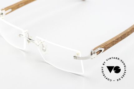 Cartier Formentera Afrika Bubinga HolzBrille, Bügel aus Afrik. Bubinga-Holz mit C-Dekor Gravur, Passend für Herren